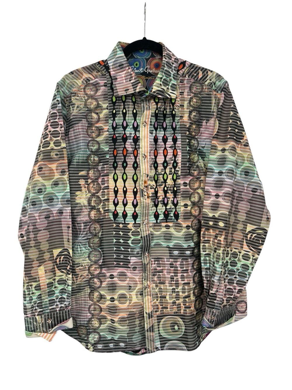 Robert Graham Raimondo Shirt Embroidered Limited Edition Size XL